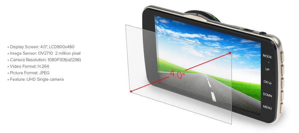 powerseed hawk dash cam video camera car auto